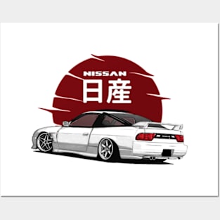 Nissan 180SX JDM Car Posters and Art